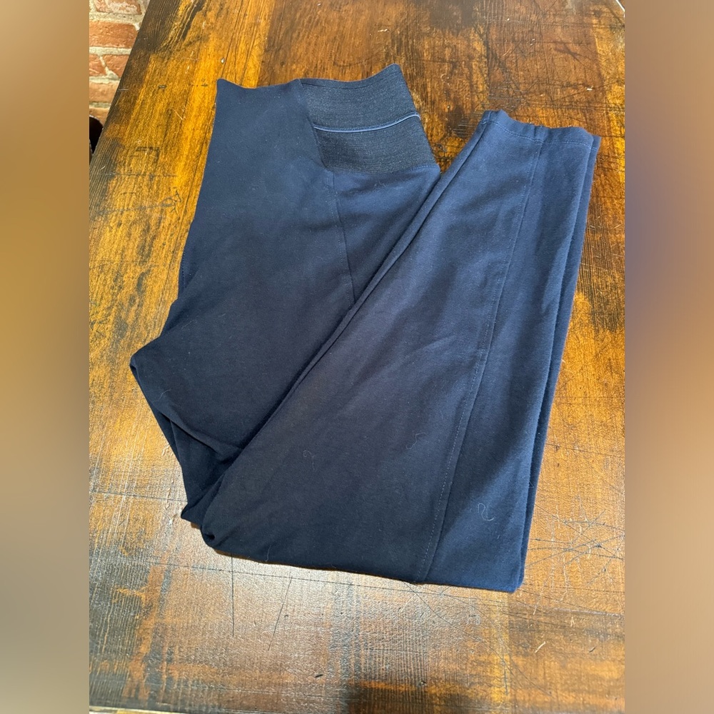 Eloquii Deep Navy Blue Seamed Front Leggings/Pants